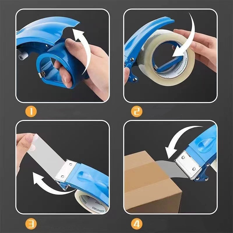 Heavy Duty Metal Tape Dispenser with Sharp Cutting Edge
