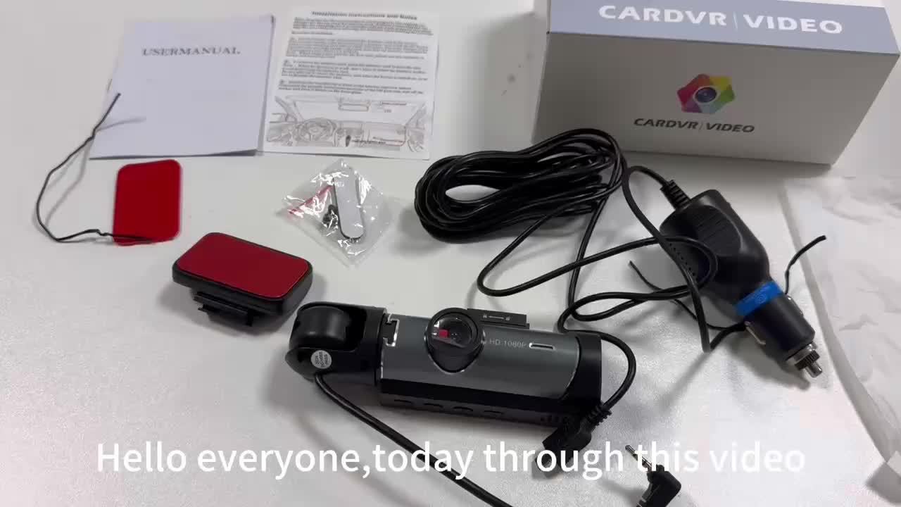 1080P Dual-Camera Car DVR with 8.03cm IPS Screen