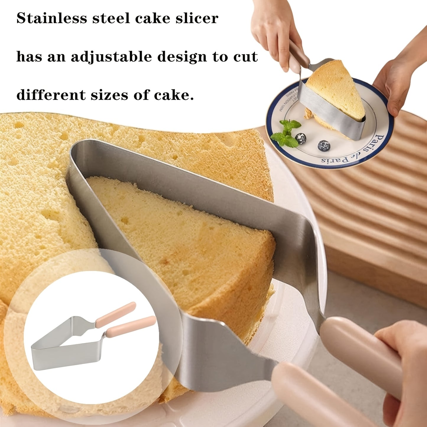 YUHUPHYLLIC Stainless Steel Cake Slicer
