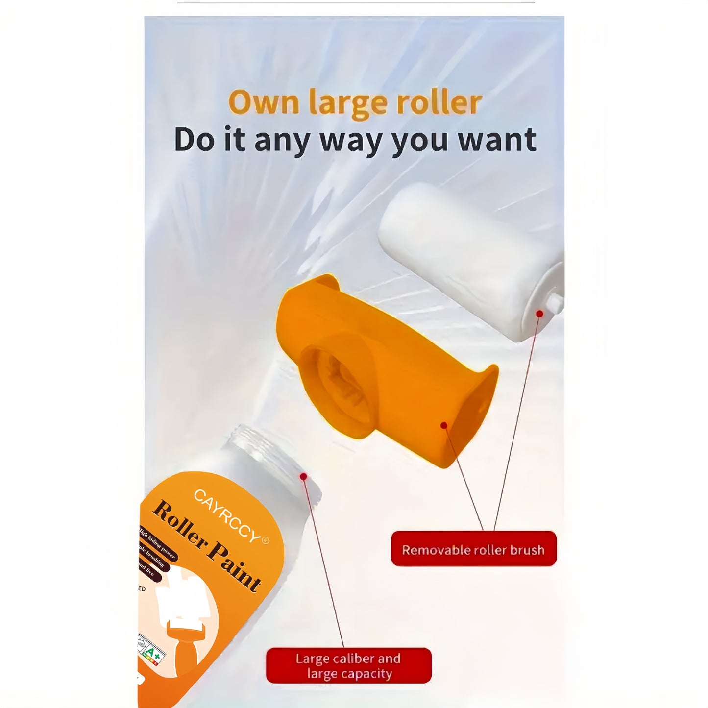 2 Sizes Cayrcy Roller Paint Set