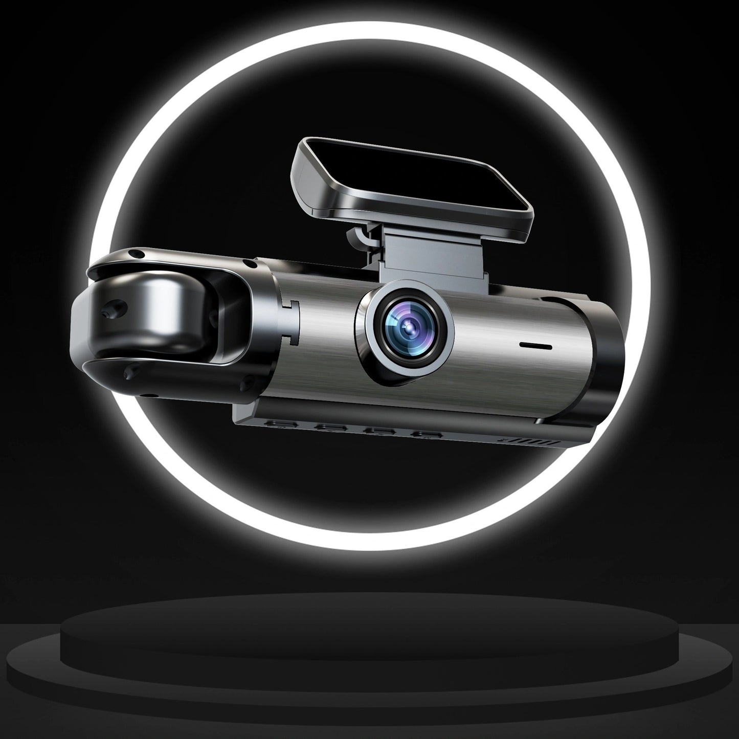 1080P Dual-Camera Car DVR with 8.03cm IPS Screen