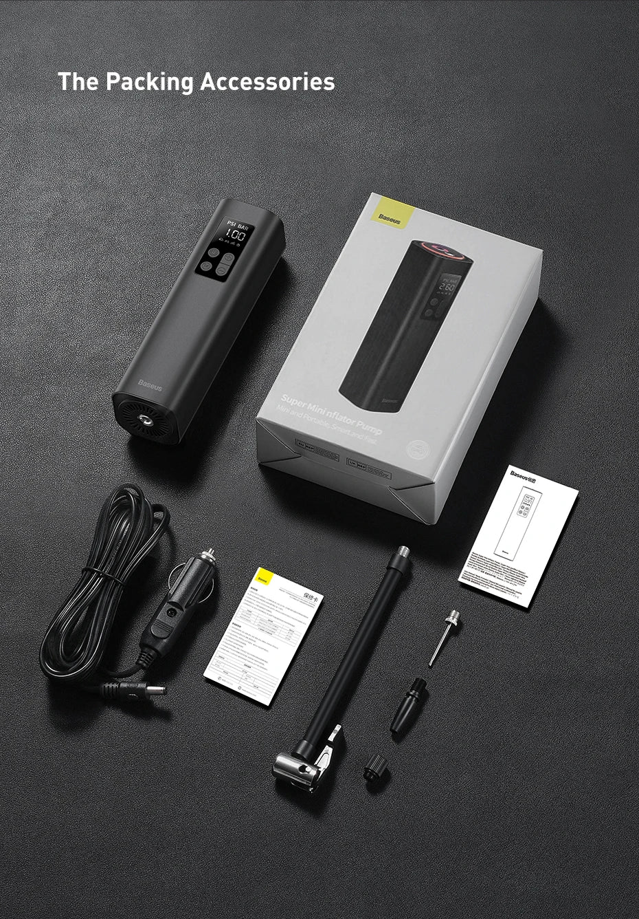 Baseus Mini Car Air Compressor 12V