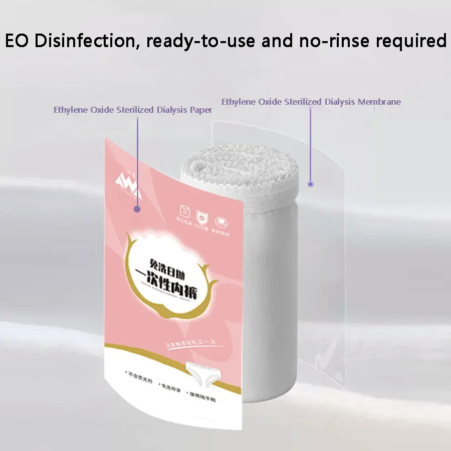 Disposable underwear, soft, women's travel, postpartum period, no-wash, double-layer sterile and breathable