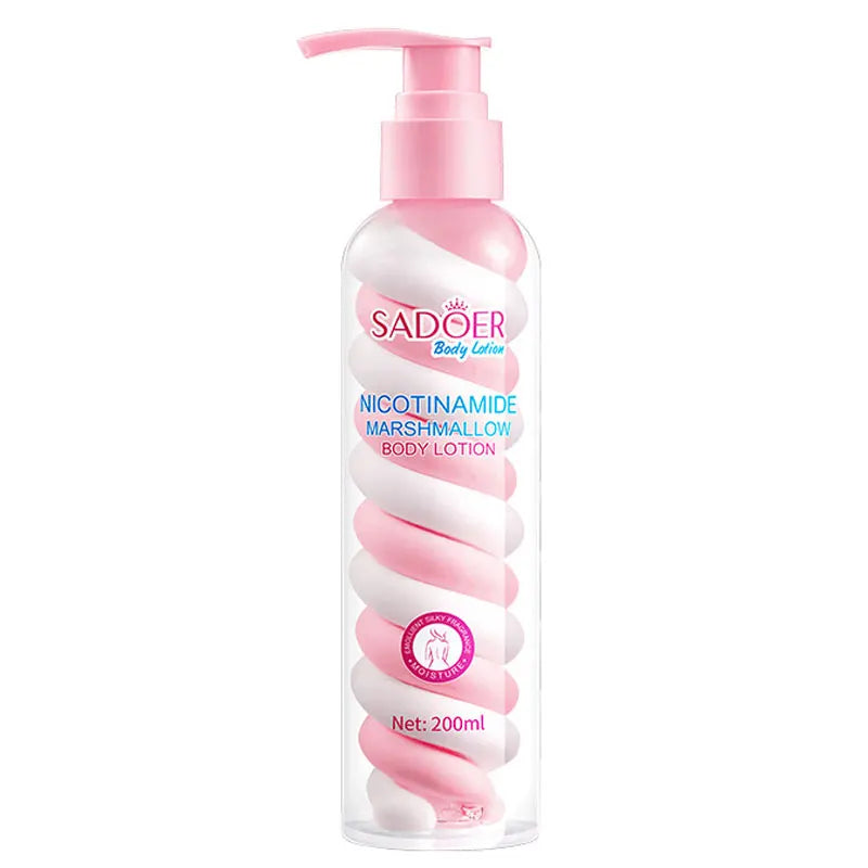 SADOER Niacinamide Marshmallow Body Lotion Whitening Moisturizing Hydrating Flexible and Fresh