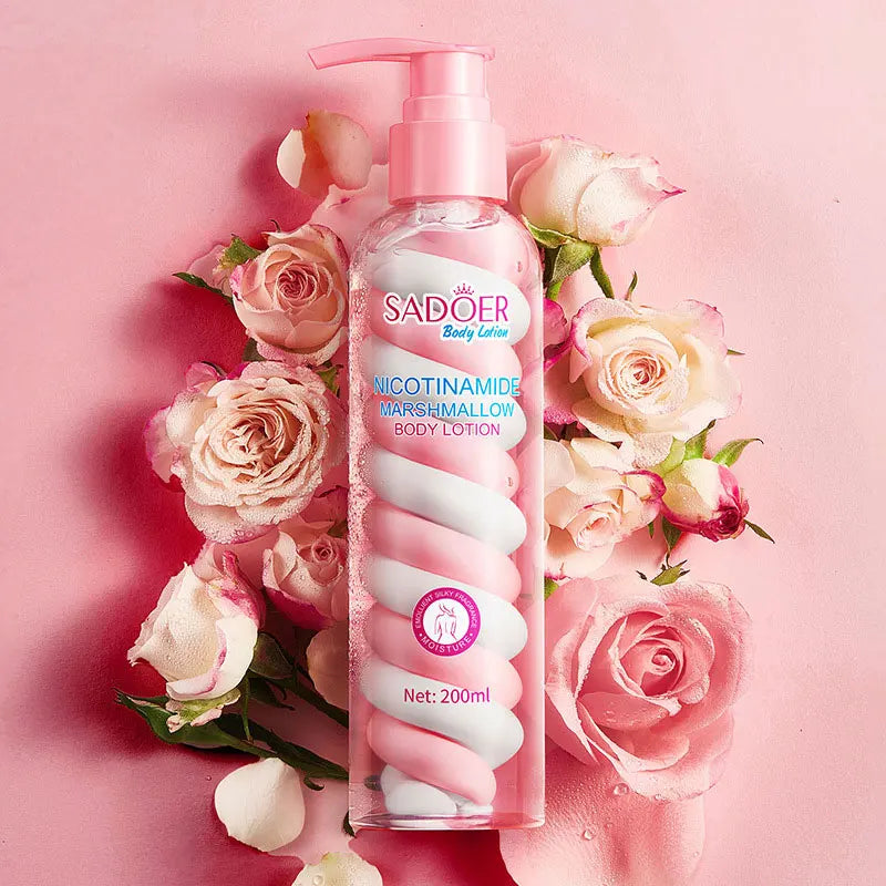 SADOER Niacinamide Marshmallow Body Lotion Whitening Moisturizing Hydrating Flexible and Fresh