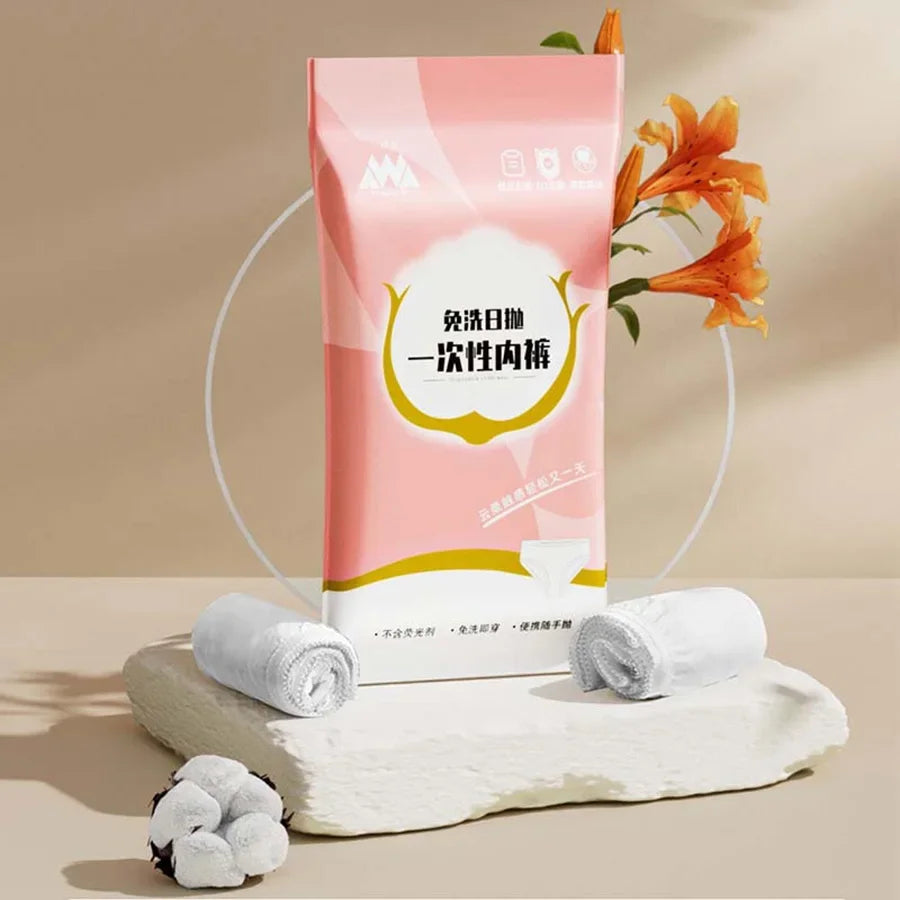 Disposable underwear, soft, women's travel, postpartum period, no-wash, double-layer sterile and breathable