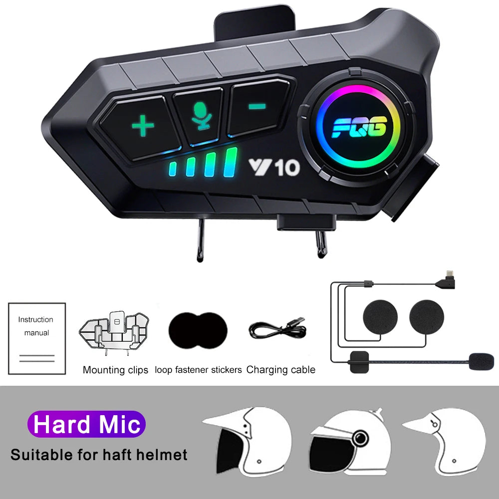 Bluetooth 5.3 Helmet Headset