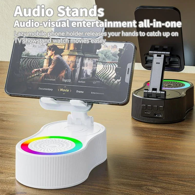 Wireless Speaker with Colorful Ambient Light 360°rotatable