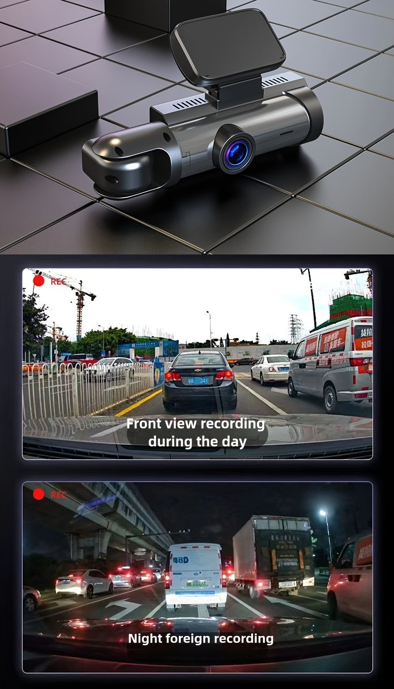 1080P Dual-Camera Car DVR with 8.03cm IPS Screen