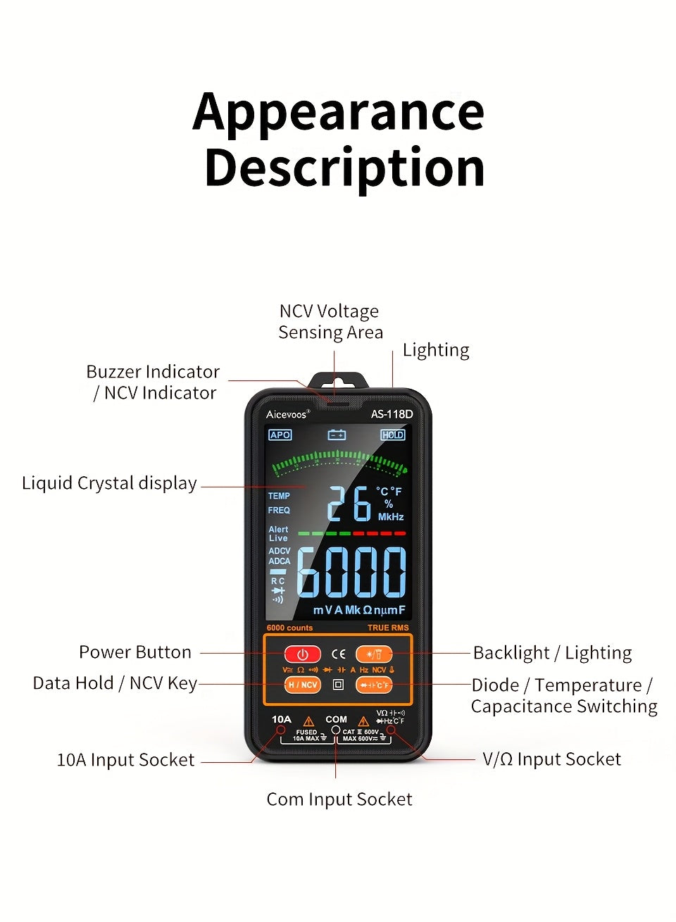 [Smart Digital Multimeter] Auto-Ranging Digital Multimeter