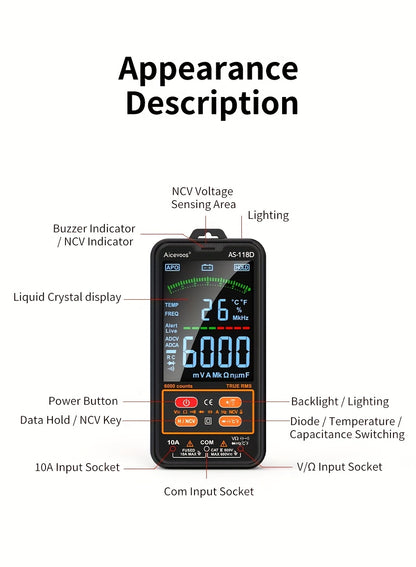 [Smart Digital Multimeter] Auto-Ranging Digital Multimeter