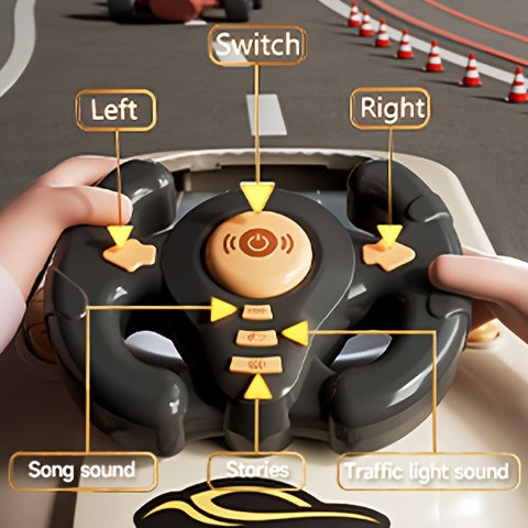 [Realistic|Driving] Realistic Driving Experience Kids Racing Game Console with Steering Wheel