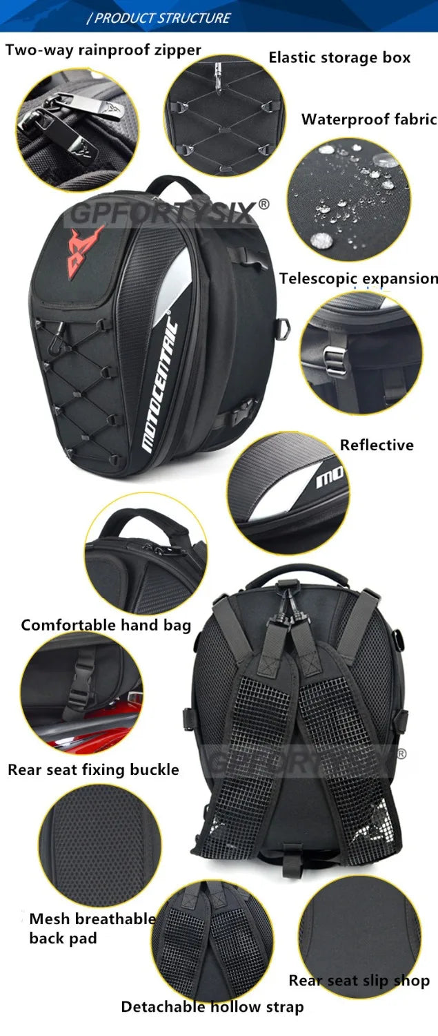 Motorcycle Back Seat Bags