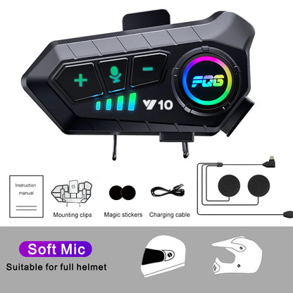 Bluetooth 5.3 Helmet Headset