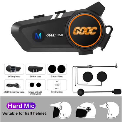 Bluetooth 5.3 Helmet Headset