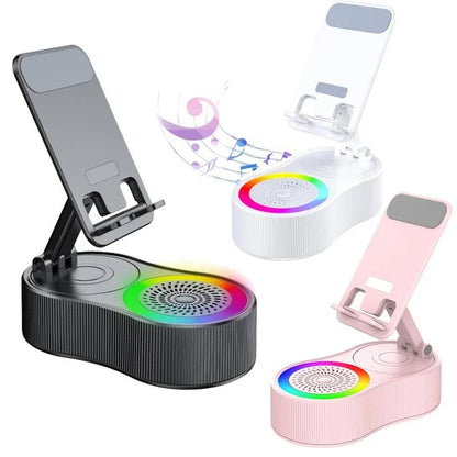 Wireless Speaker with Colorful Ambient Light 360°rotatable