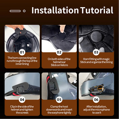 Bluetooth 5.3 Helmet Headset