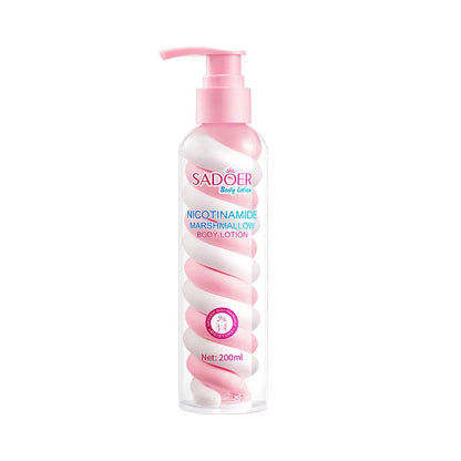 SADOER Niacinamide Marshmallow Body Lotion Whitening Moisturizing Hydrating Flexible and Fresh