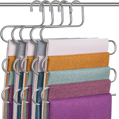5-Tier Stainless Steel Pants Hanger